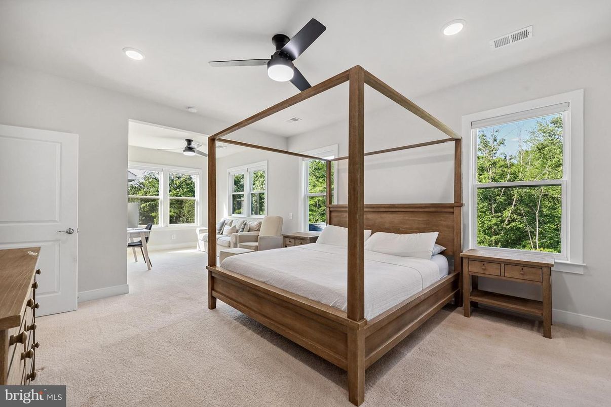 Bedroom, Interior, Recessed Lighting