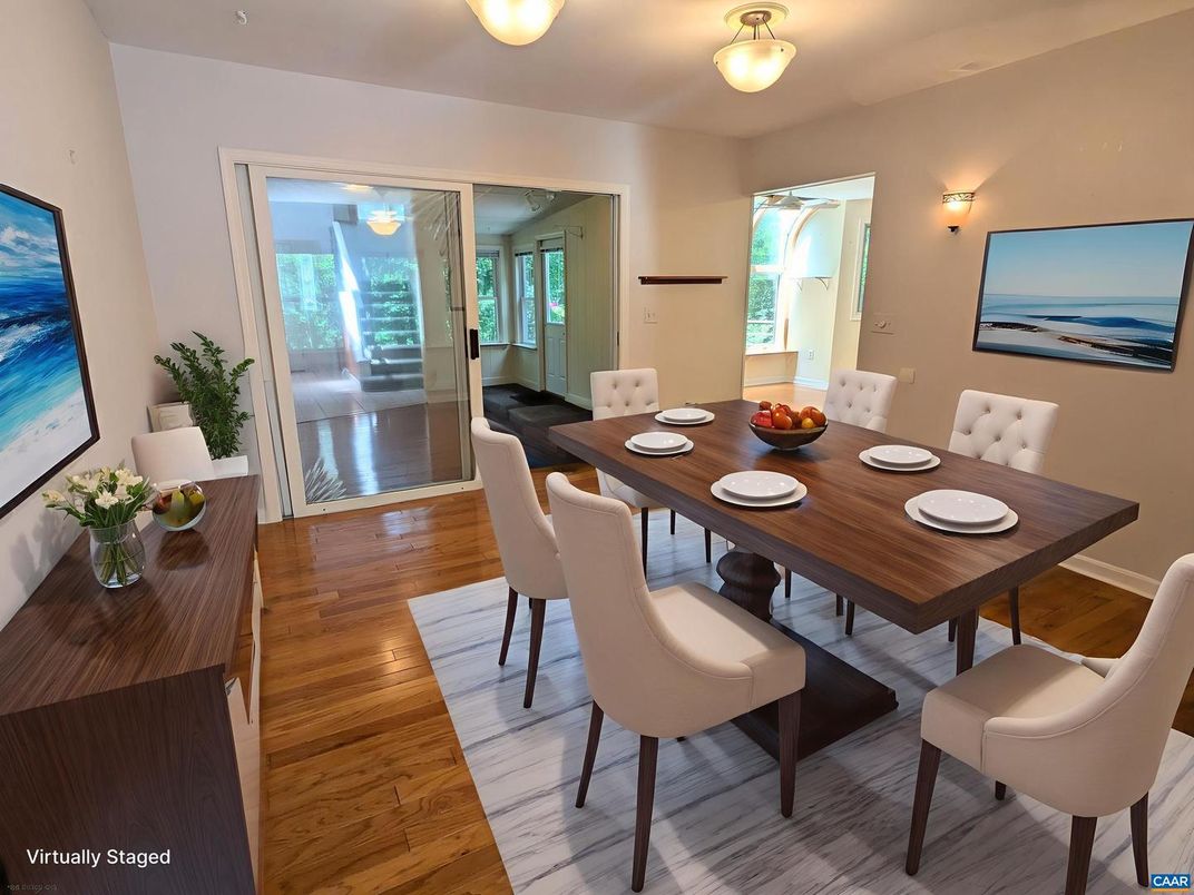 Dining room, Interior, Wood Texture Flooring