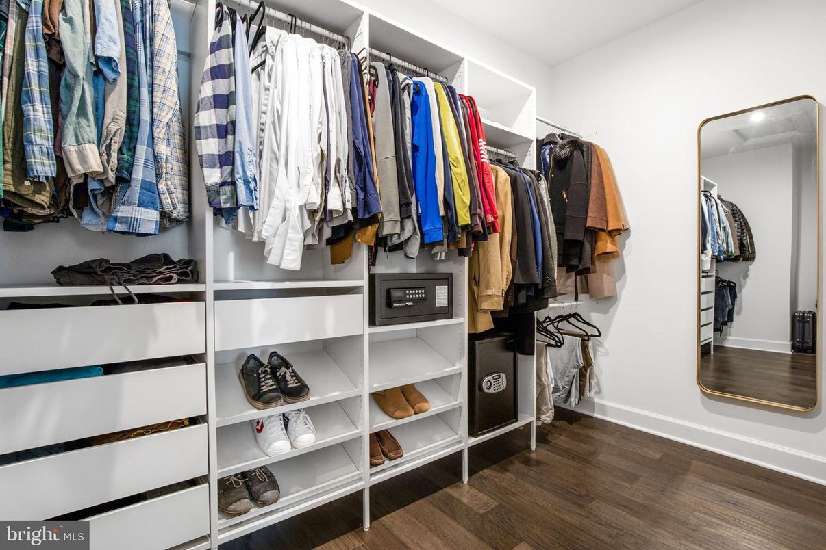 Interior, Walk-in Closets, Wood Texture Flooring