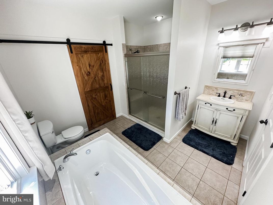 Bathroom, Dual Sink Vanities, Glass Shower, Interior