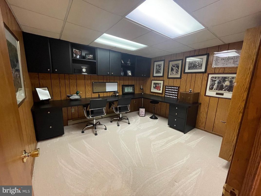 Home Office, Interior, Wooden Walls