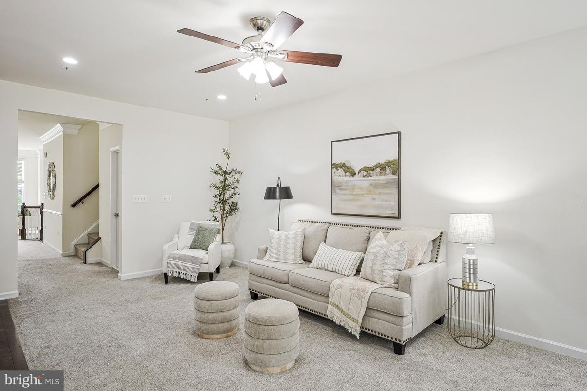 Interior, Living room, Recessed Lighting