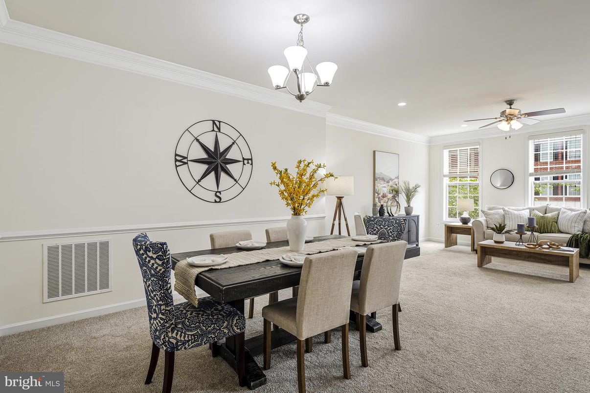 Chandelier, Dining room, Interior, Living room, Recessed Lighting