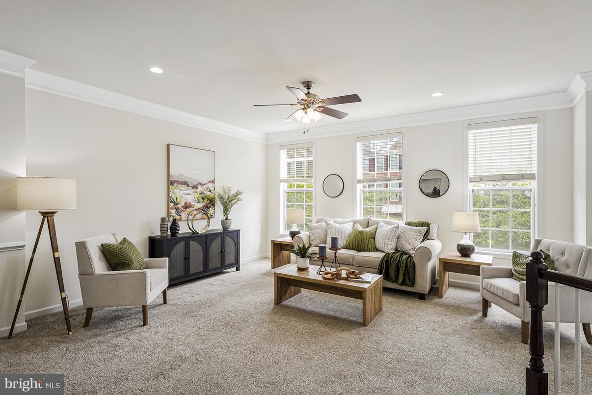 Interior, Living room, Recessed Lighting