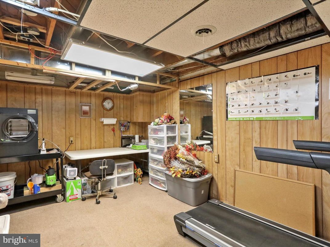 Fitness Equipment, Interior, Wooden Walls