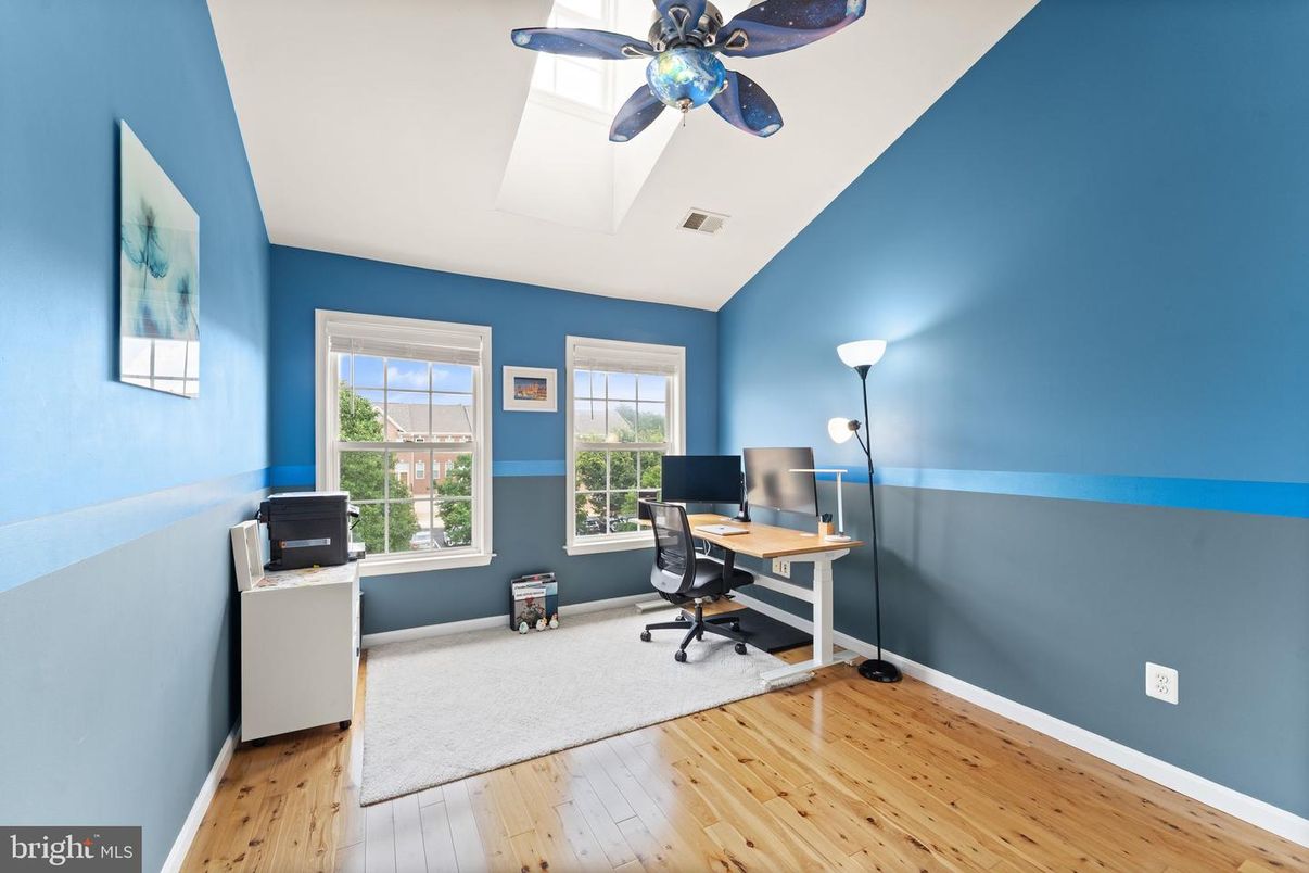 Home Office, Interior, Wood Texture Flooring