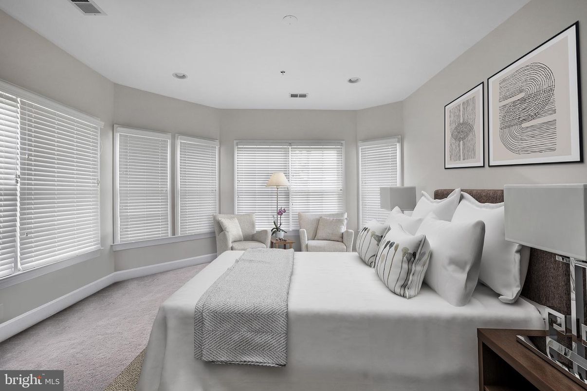 Bedroom, Interior, Recessed Lighting