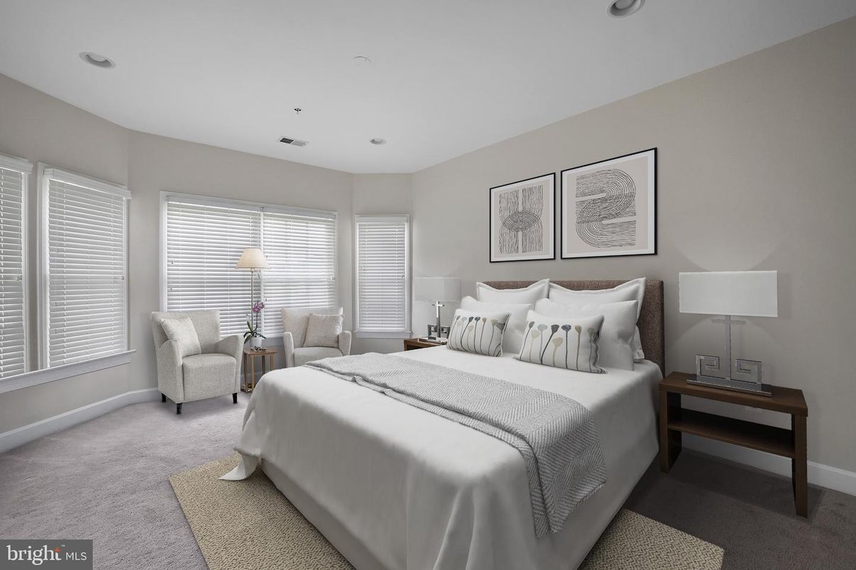 Bedroom, Interior, Recessed Lighting
