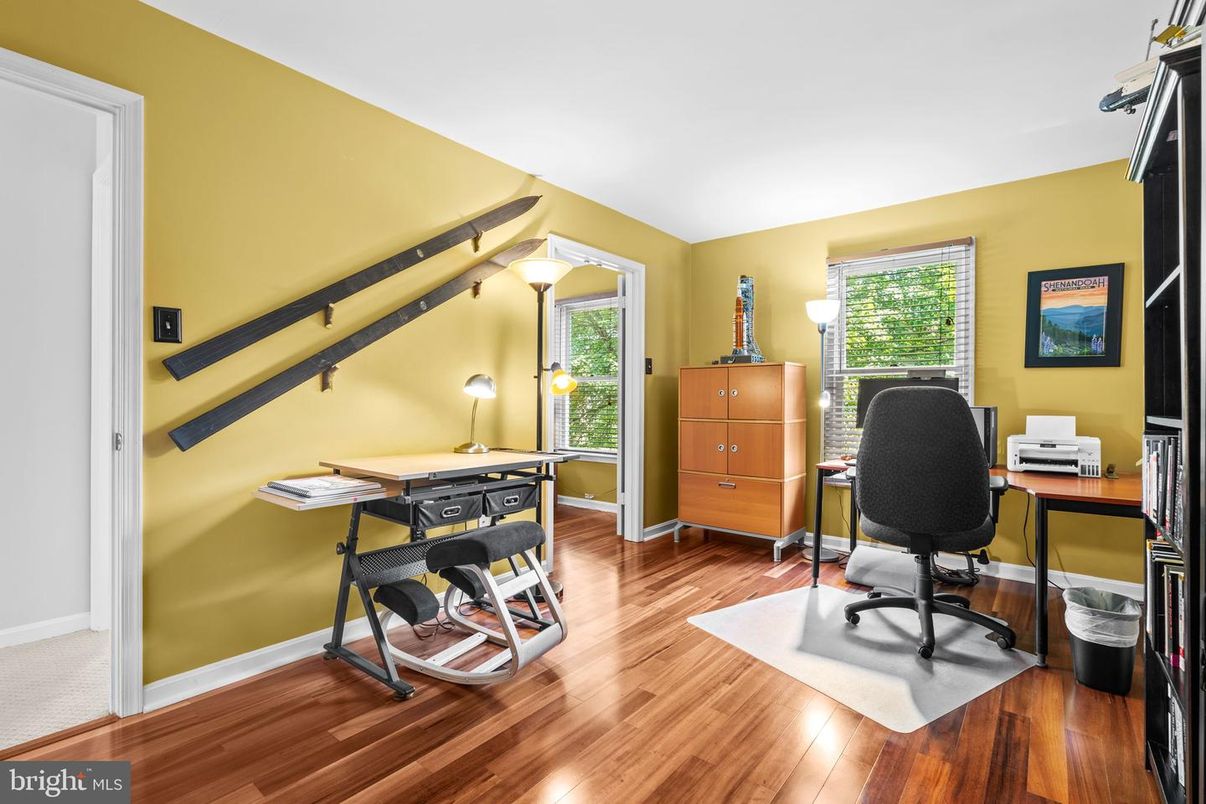 Home Office, Interior, Wood Texture Flooring