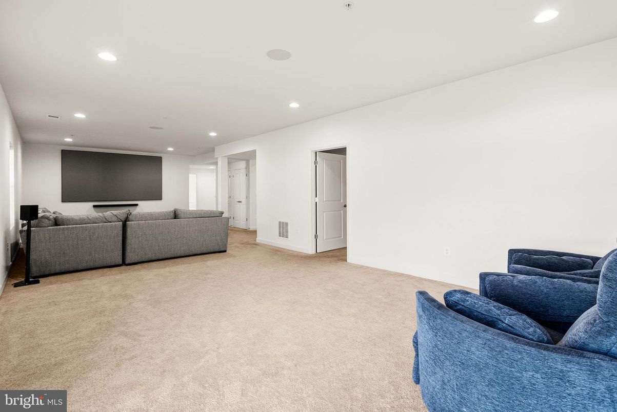 Interior, Living room, Recessed Lighting
