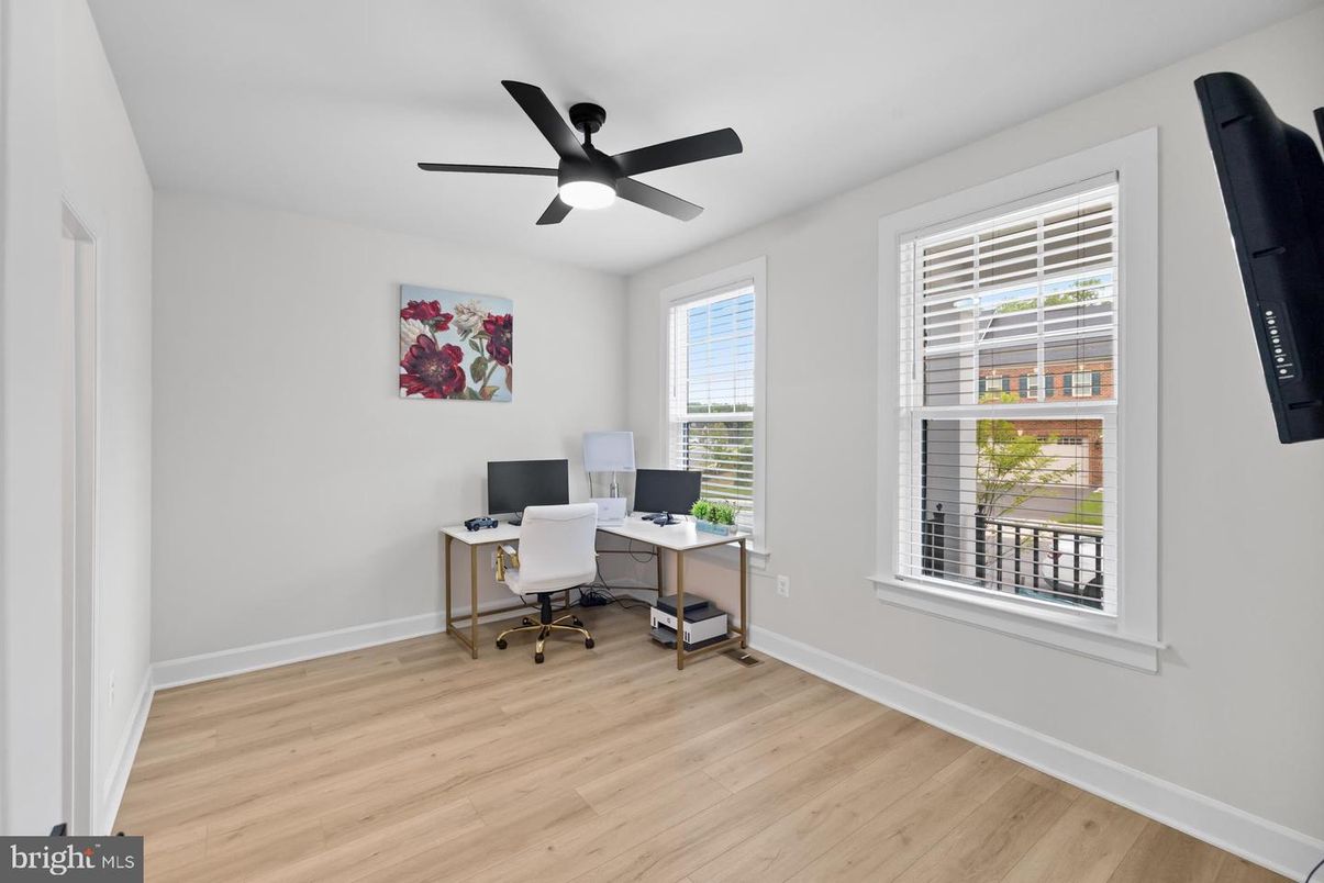 Home Office, Interior, Wood Texture Flooring