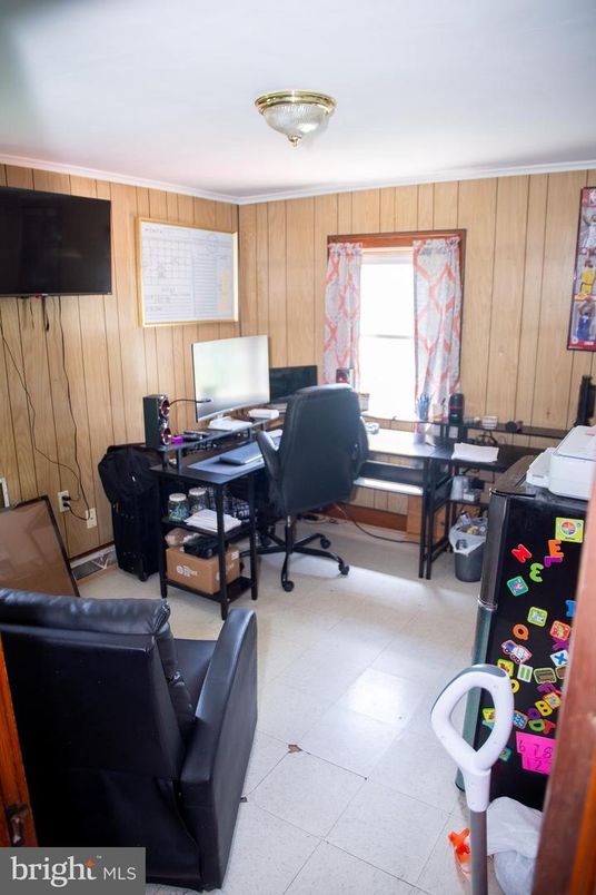 Home Office, Interior, Wooden Walls