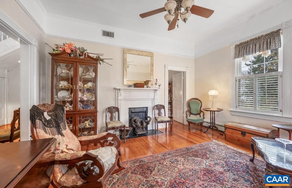 Fireplace, Interior, Wood Texture Flooring