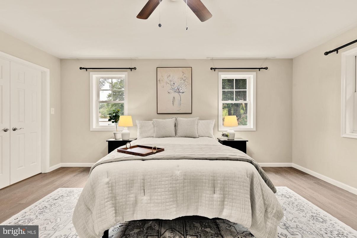 Bedroom, Interior, Wood Texture Flooring