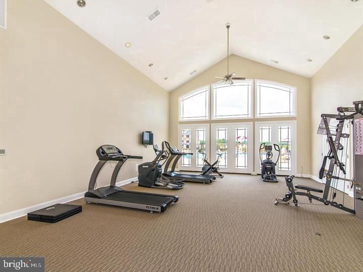 Fitness Equipment, Interior, Recessed Lighting