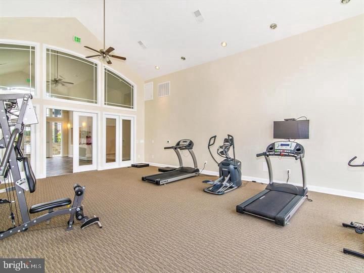 Fitness Equipment, Interior, Recessed Lighting