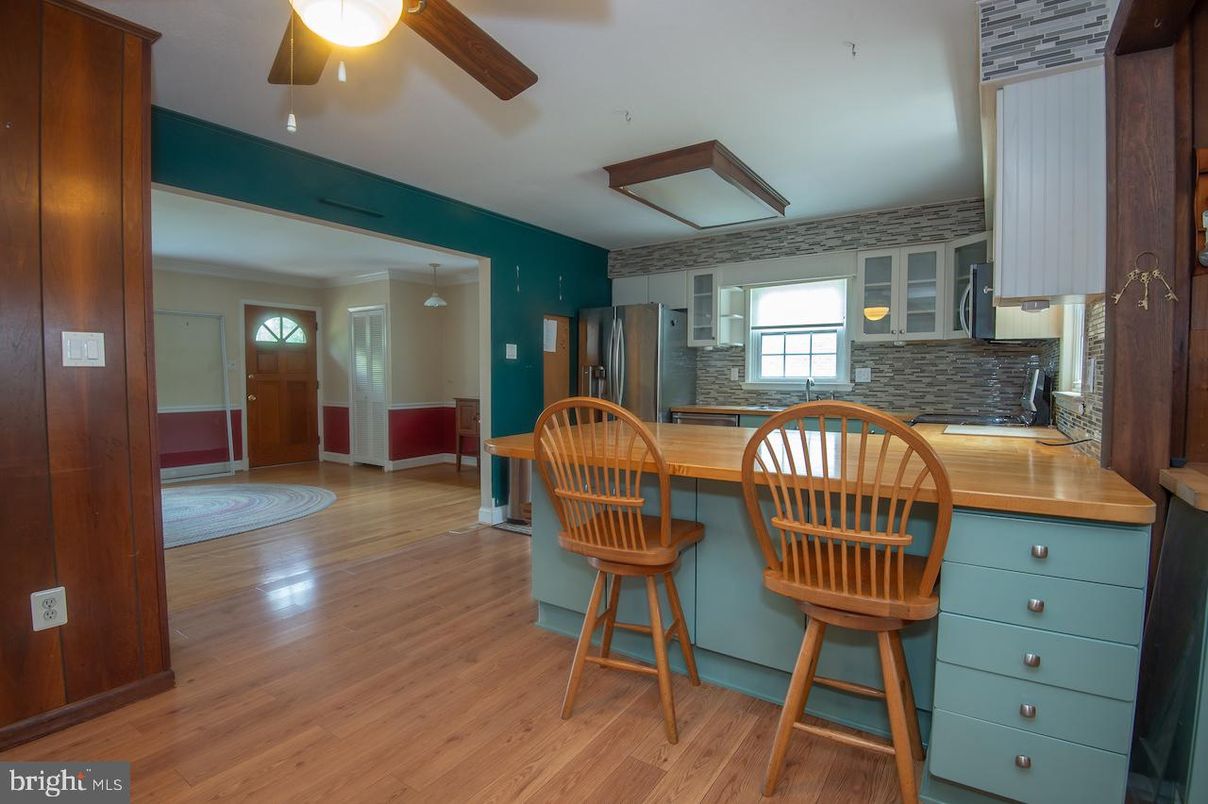 Interior, Kitchen, Wood Texture Flooring