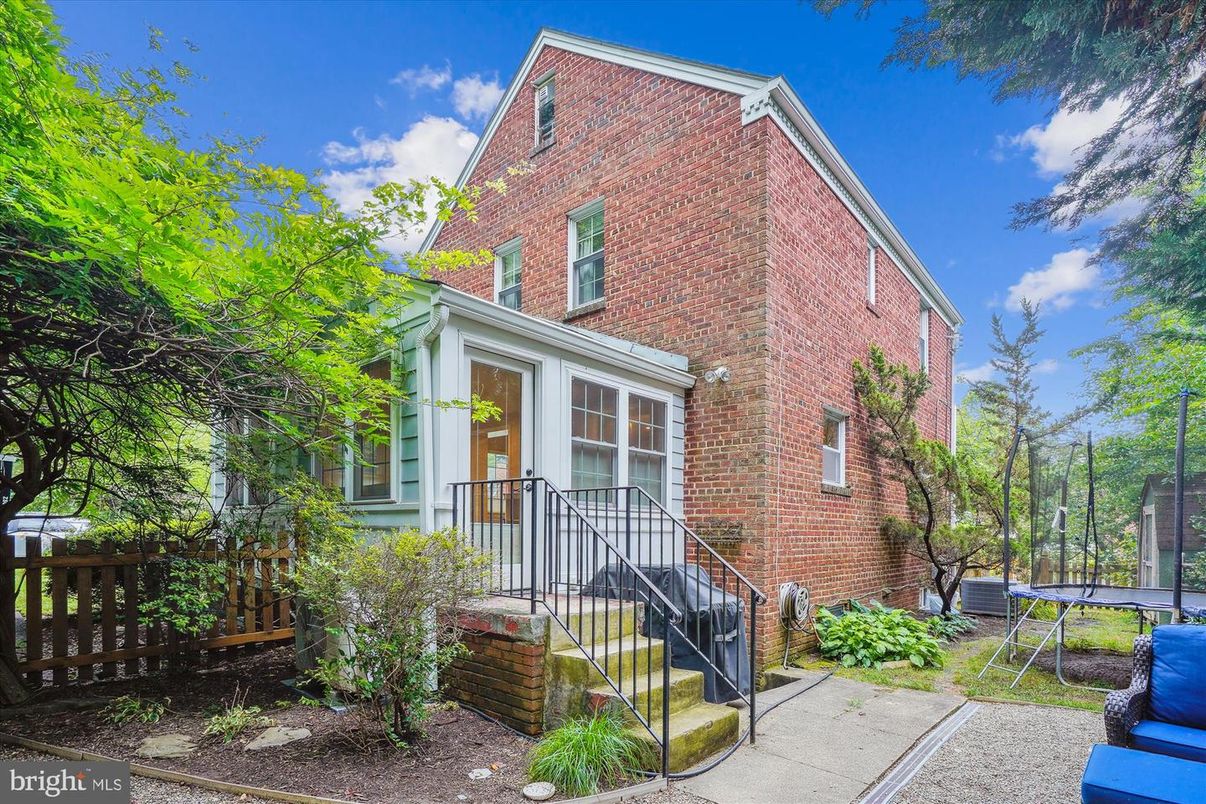 Exterior, Facade, Brick Facade, Playground, Tudor Revival