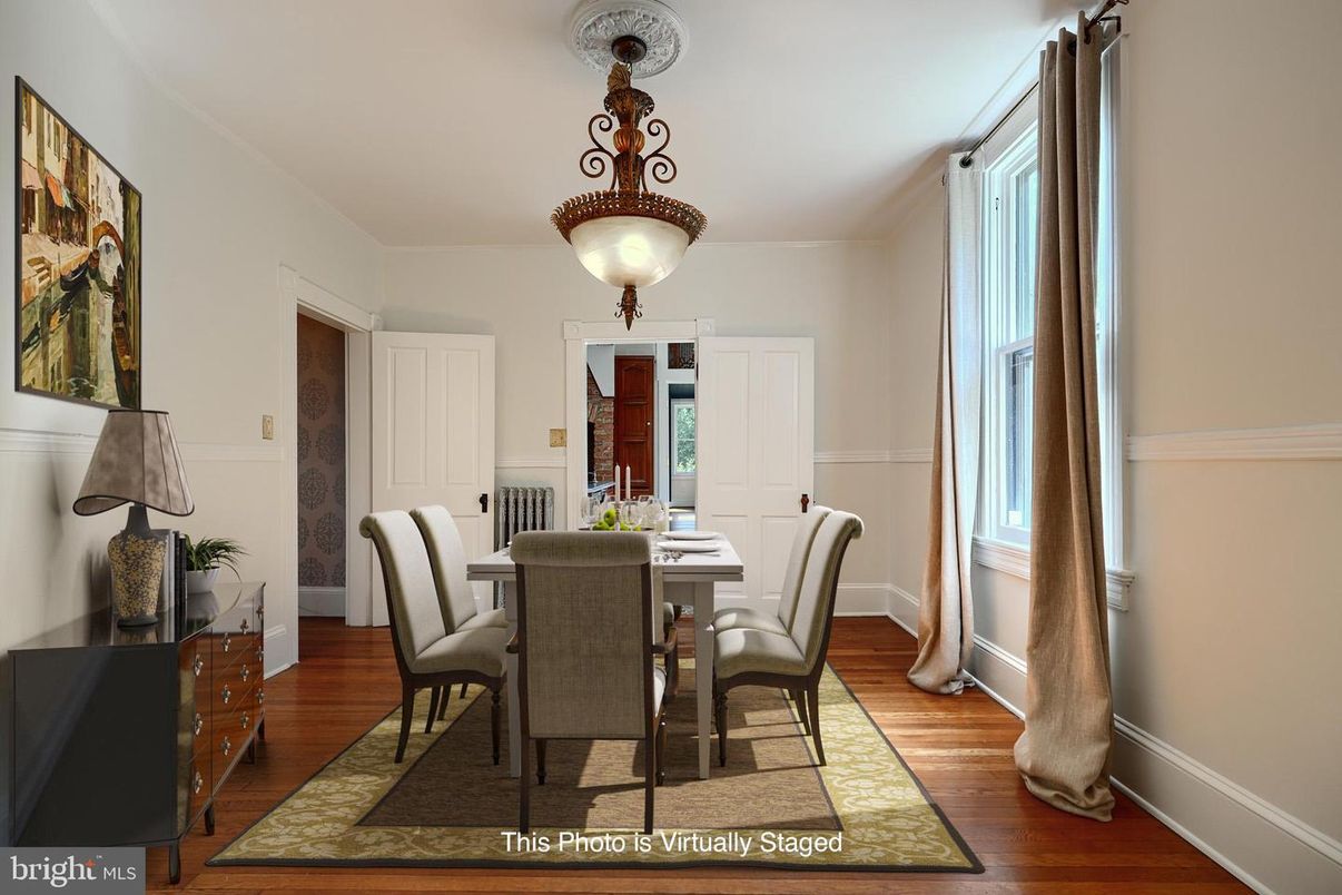Dining room, Interior, Wood Texture Flooring