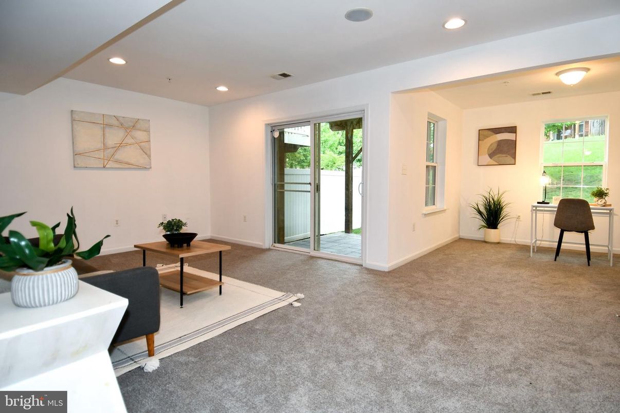 Home Office, Interior, Recessed Lighting