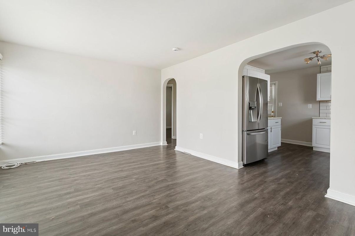 Empty room, Interior, Kitchen, Wood Texture Flooring
