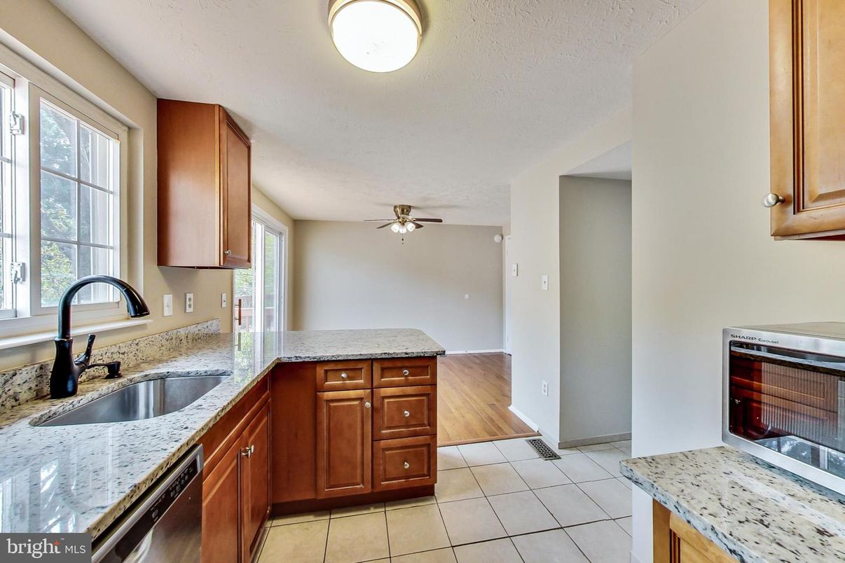 Interior, Kitchen, Wood Texture Flooring