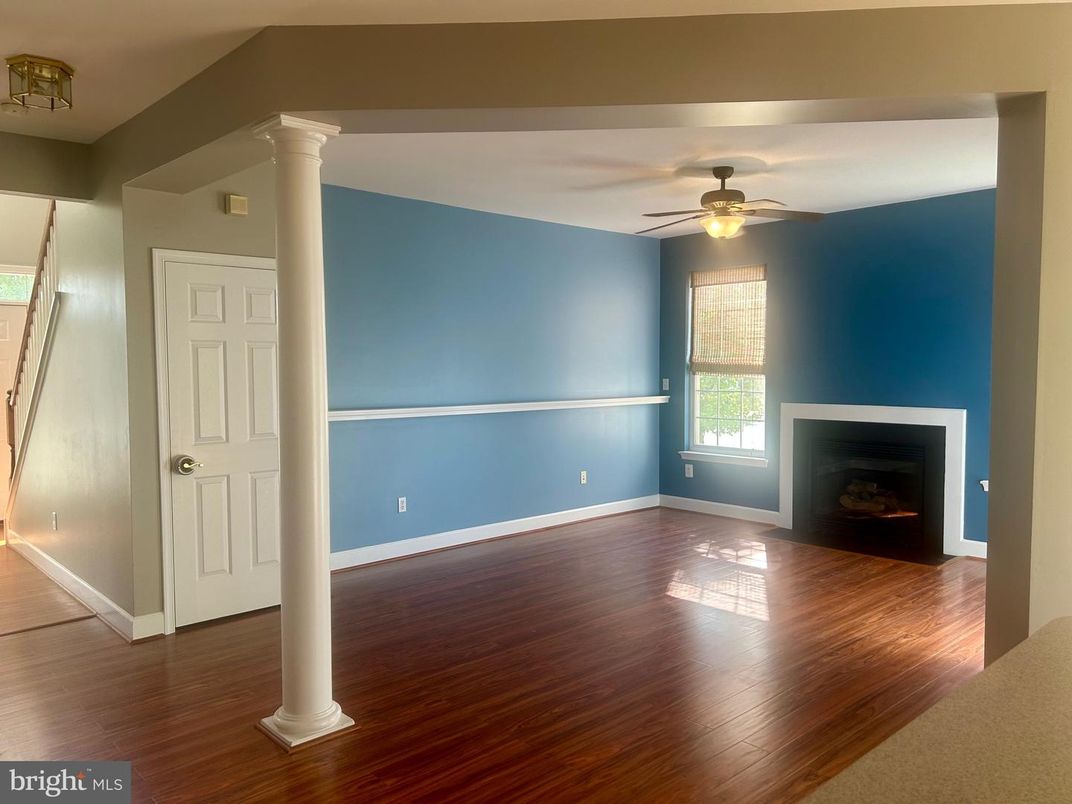 Empty room, Fireplace, Interior, Wood Texture Flooring