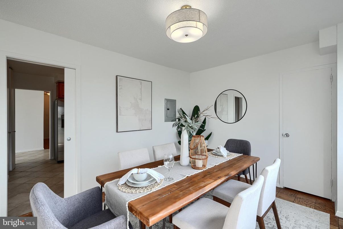 Dining room, Interior, Wood Texture Flooring