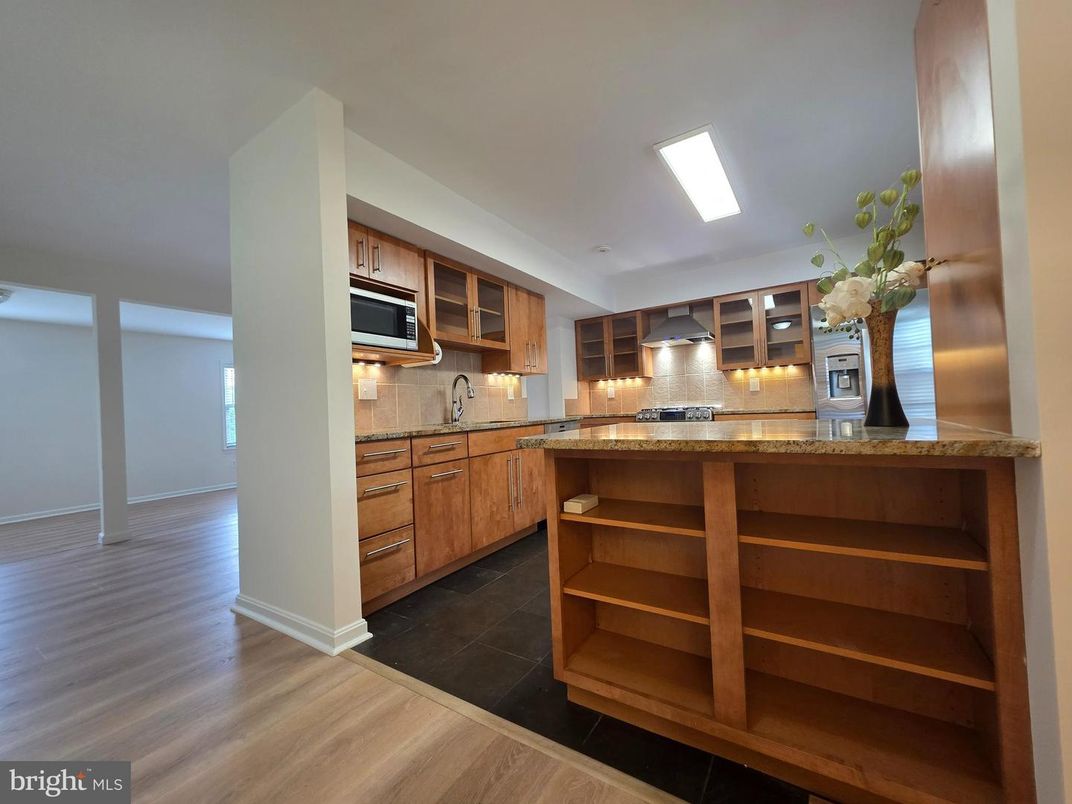 Interior, Kitchen, Wood Texture Flooring