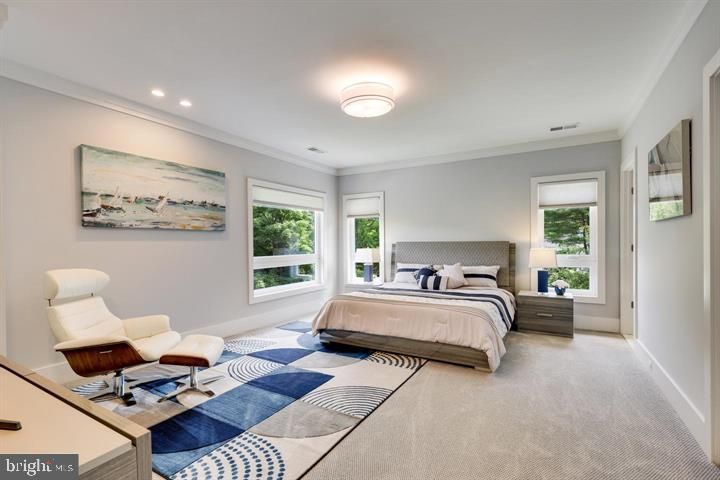 Bedroom, Interior, Recessed Lighting