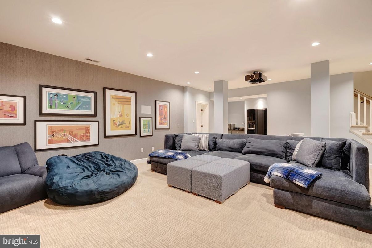 Interior, Living room, Recessed Lighting