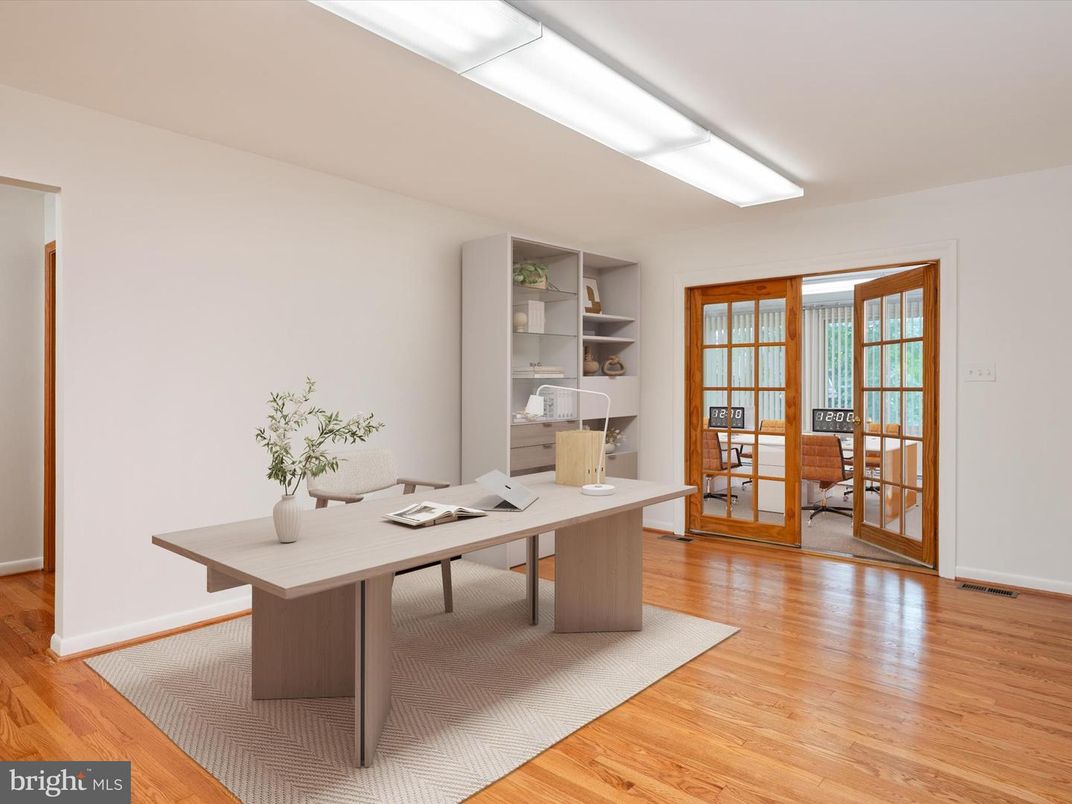 Home Office, Interior, Wood Texture Flooring