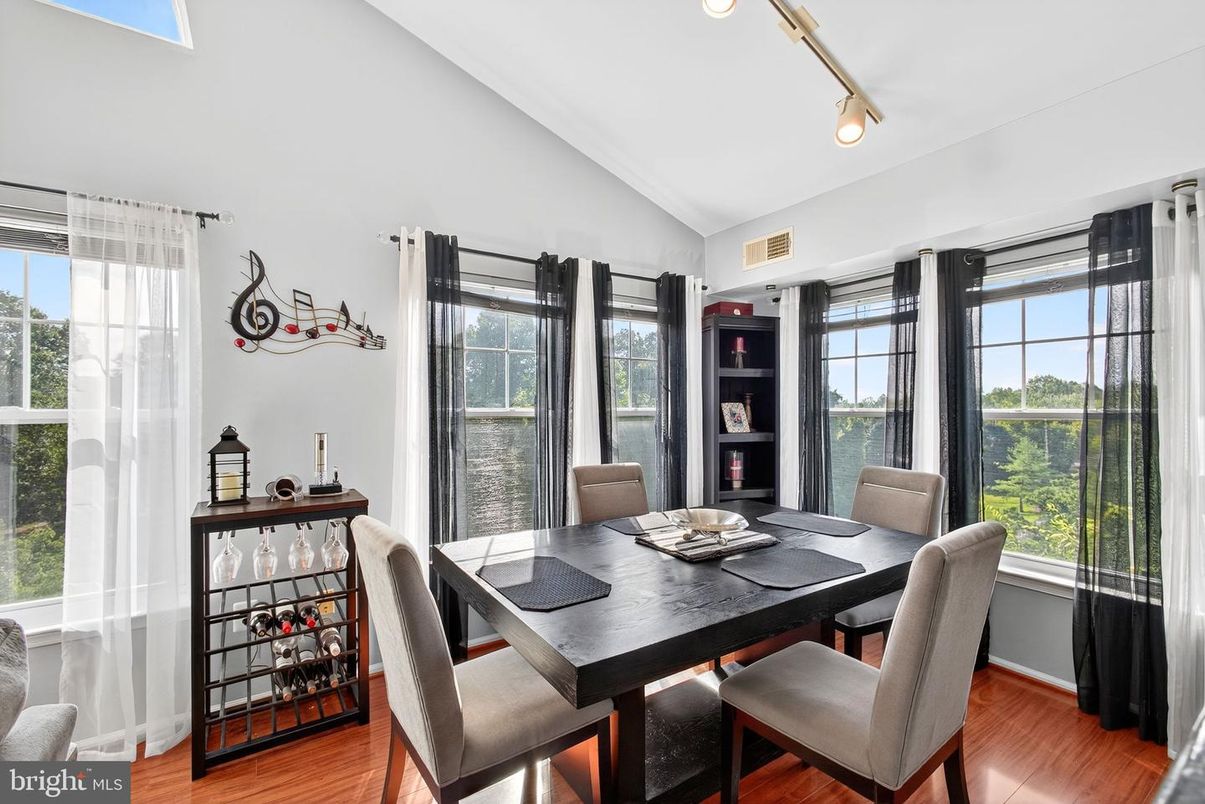 Dining room, Interior, Wood Texture Flooring