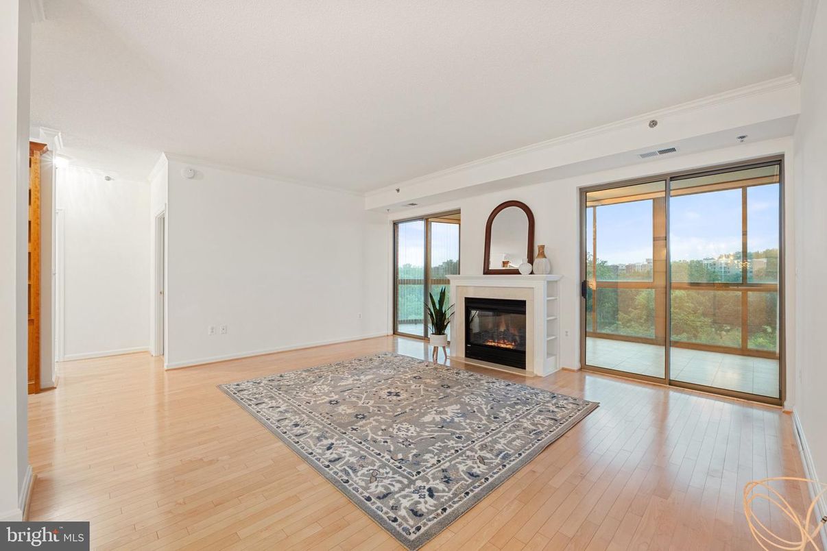 Empty room, Fireplace, Interior, Wood Texture Flooring