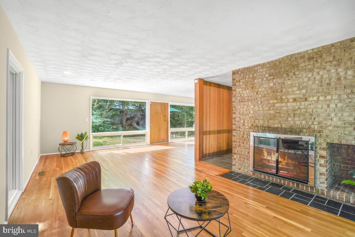 Fireplace, Interior, Wood Texture Flooring
