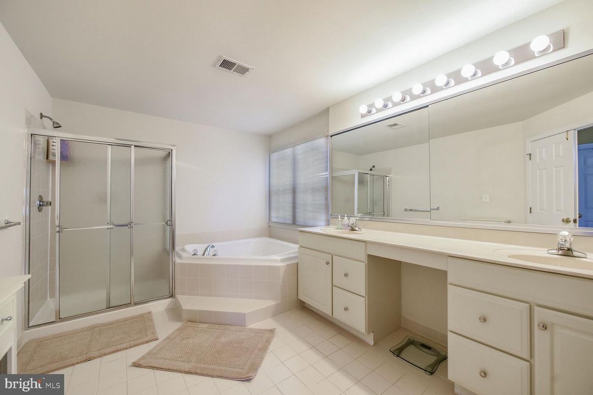 Bathroom, Dual Sink Vanities, Glass Shower, Interior
