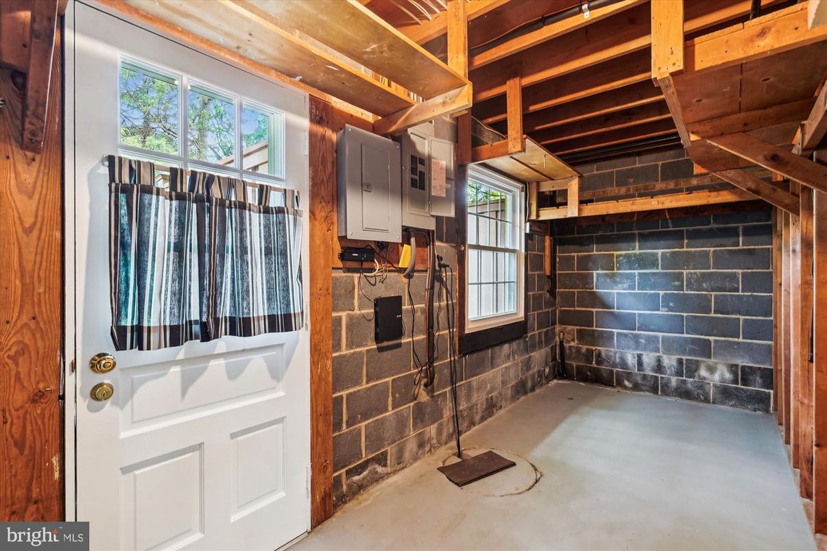 Interior, Stone Walls, Wooden Beams