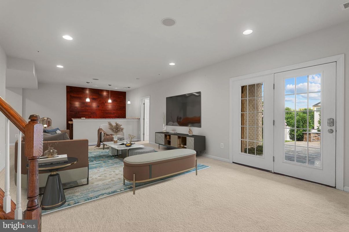 Interior, Living room, Recessed Lighting