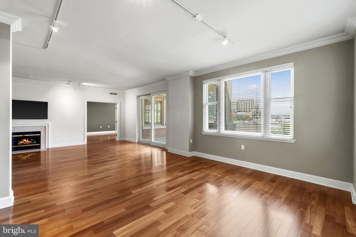 Empty room, Fireplace, Interior, Wood Texture Flooring