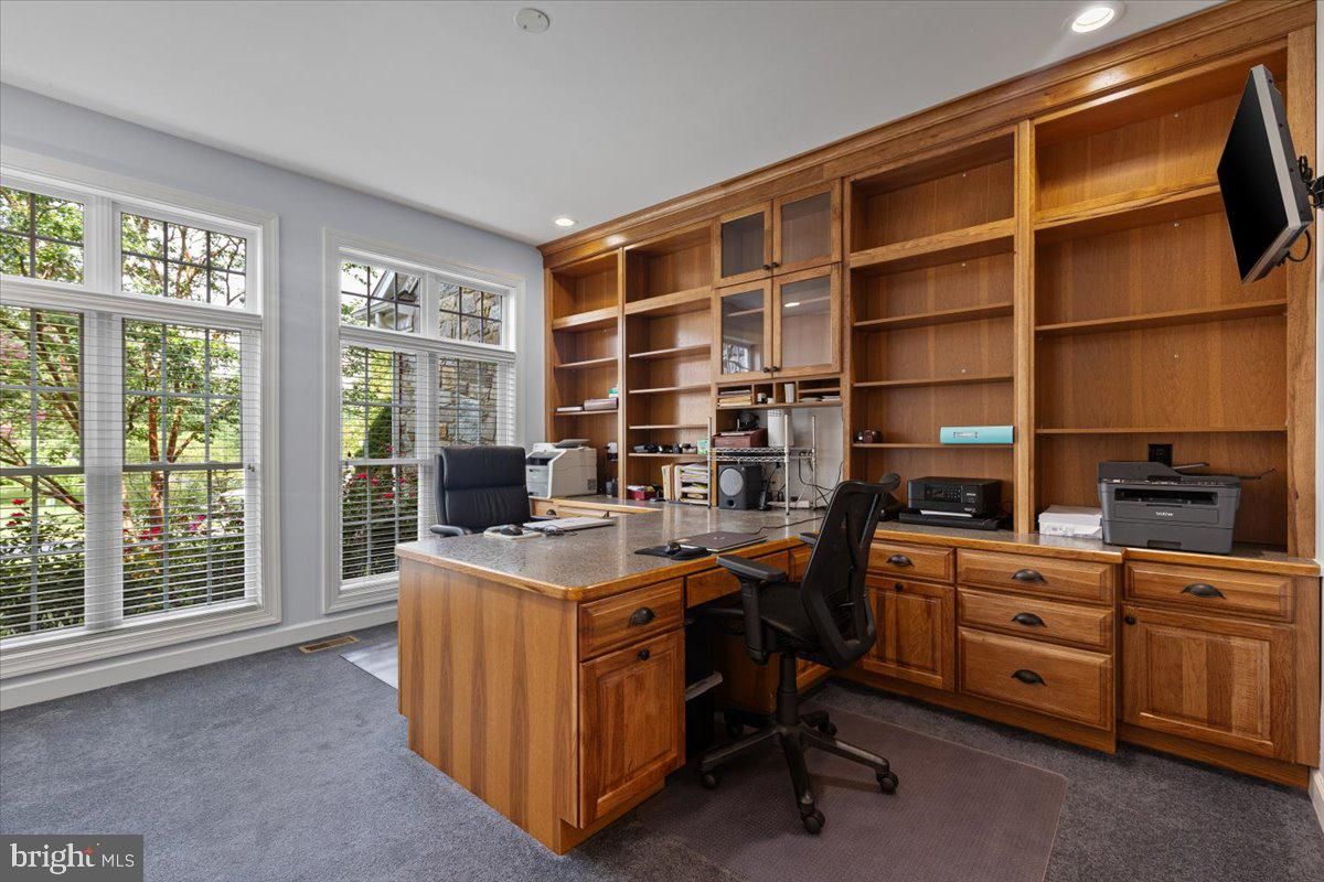 Home Office, Interior, Recessed Lighting