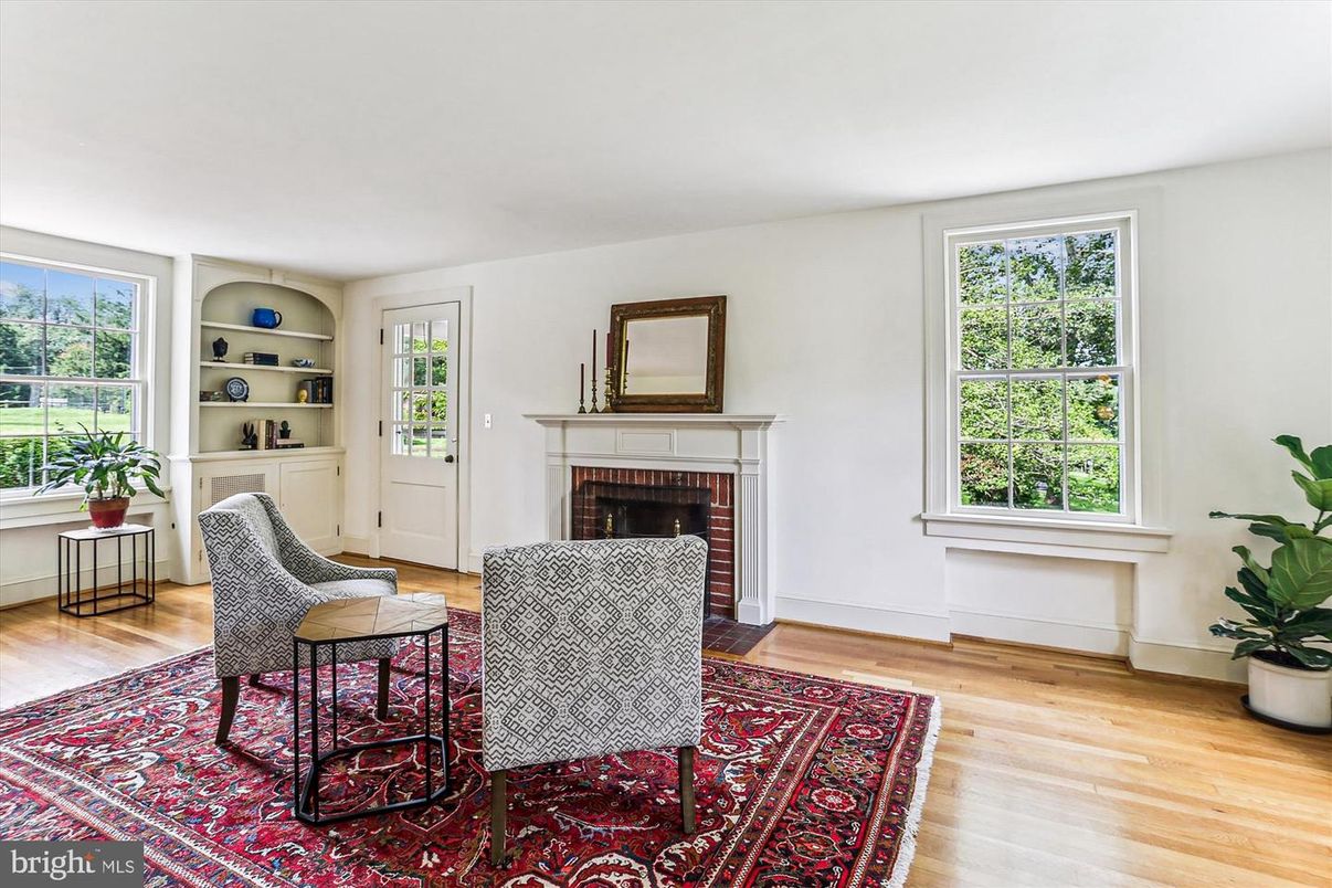 Fireplace, Interior, Wood Texture Flooring