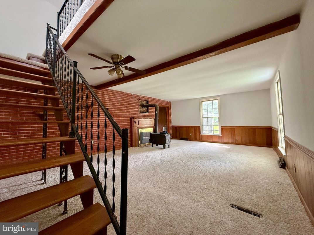 Fireplace, Interior, Stone Walls