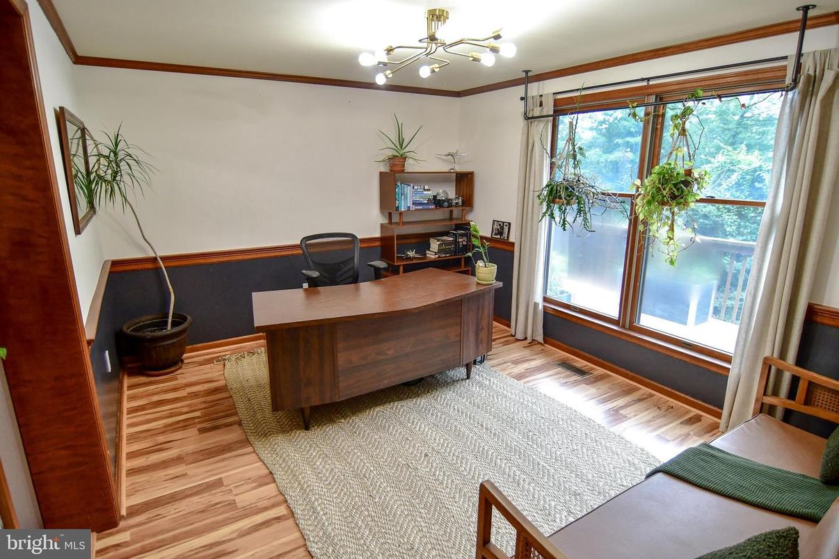 Home Office, Interior, Wood Texture Flooring