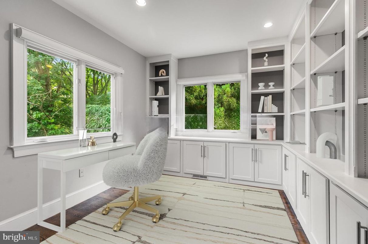 Home Office, Interior, Recessed Lighting