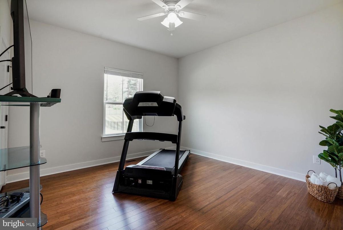 Fitness Equipment, Interior, Wood Texture Flooring