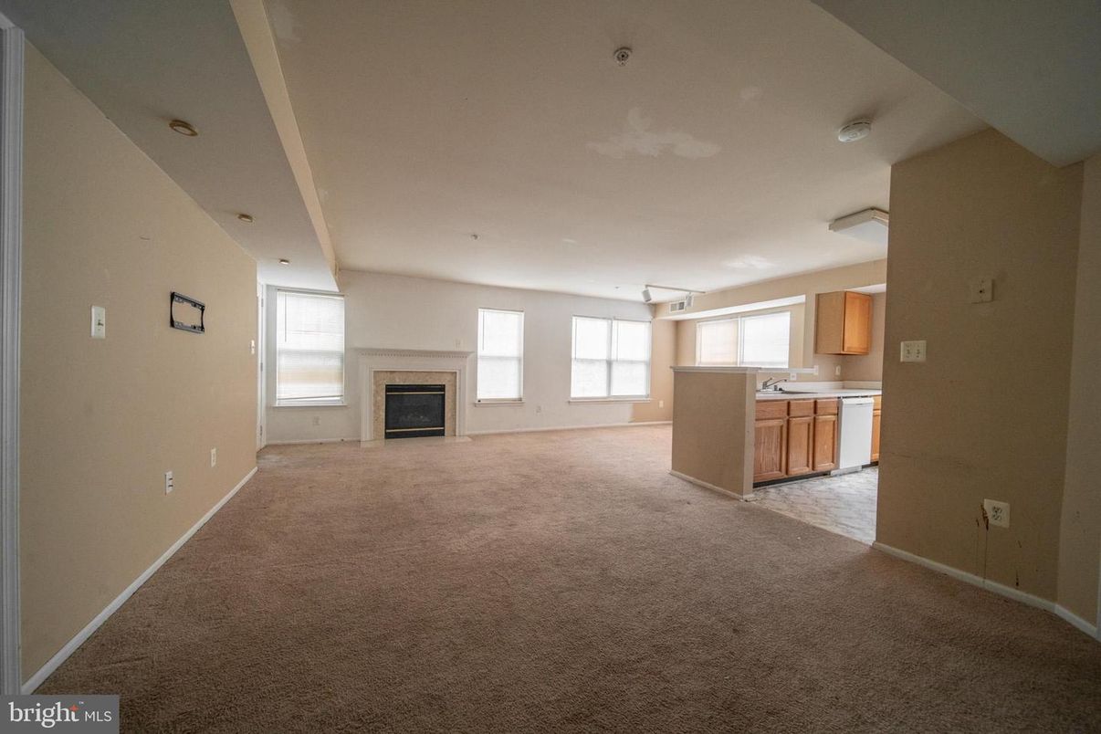Empty room, Fireplace, Interior, Kitchen