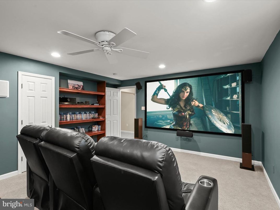 Home Theatre Room, Interior, Projection Screen, Recessed Lighting, Theatre Room