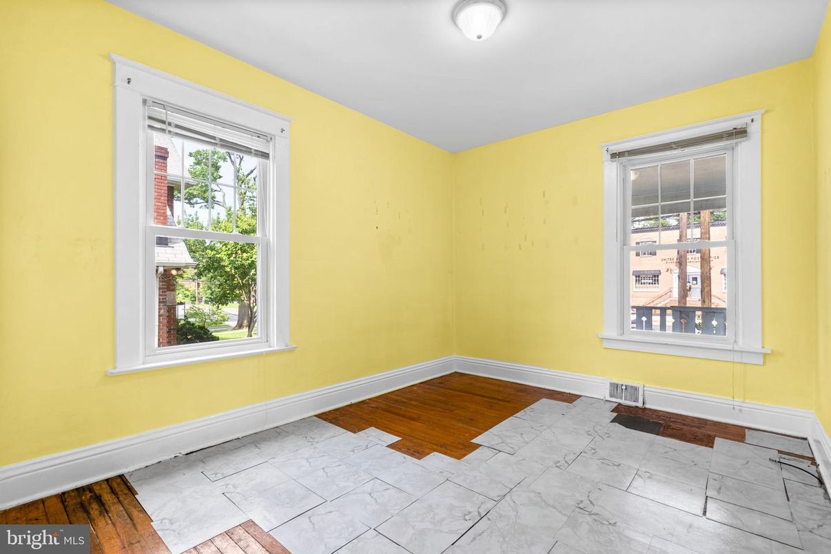 Empty room, Interior, Marble, Wood Texture Flooring