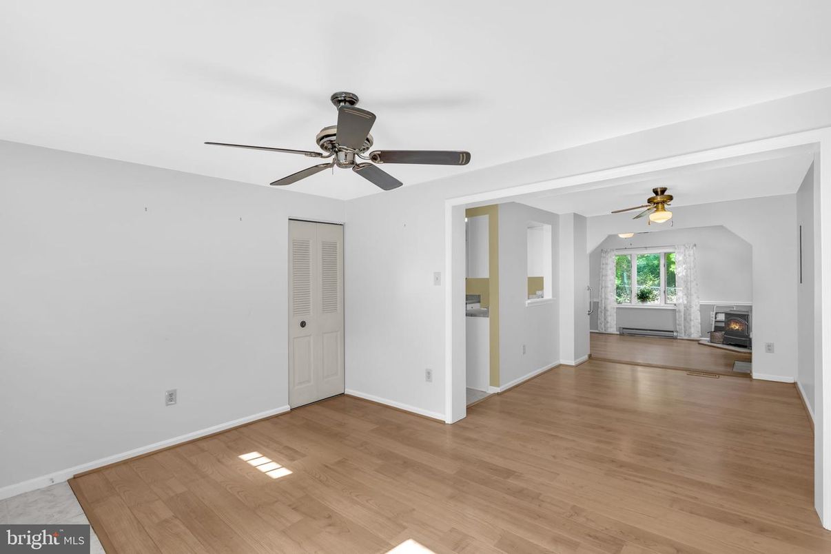 Empty room, Fireplace, Interior, Wood Texture Flooring