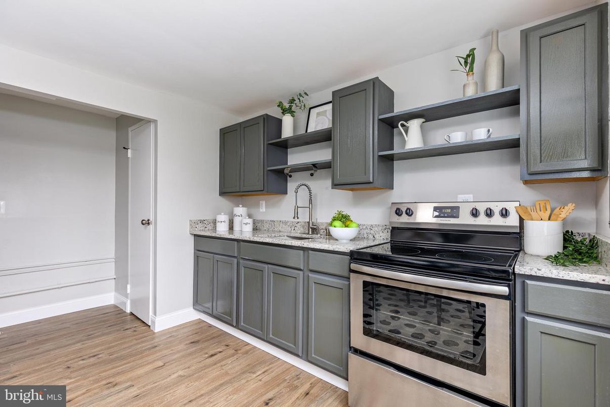 Interior, Kitchen, Wood Texture Flooring